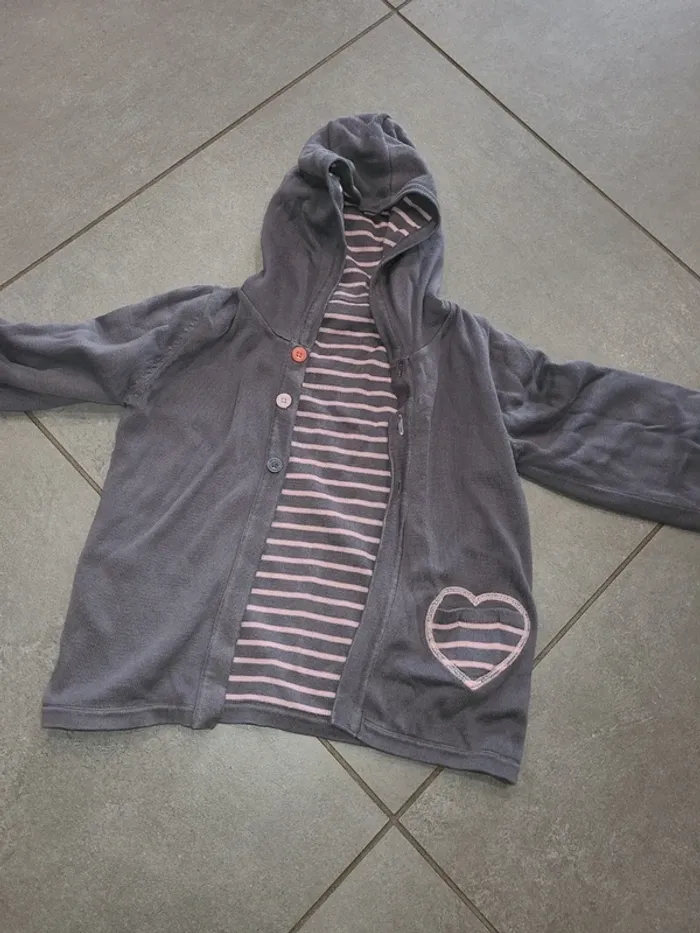 Veste réversible 8 ans verbaudet coton