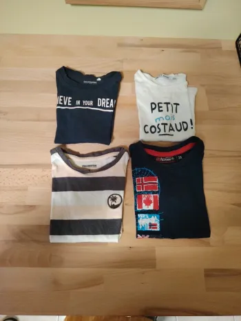Lot de 4 t shirt manche courte