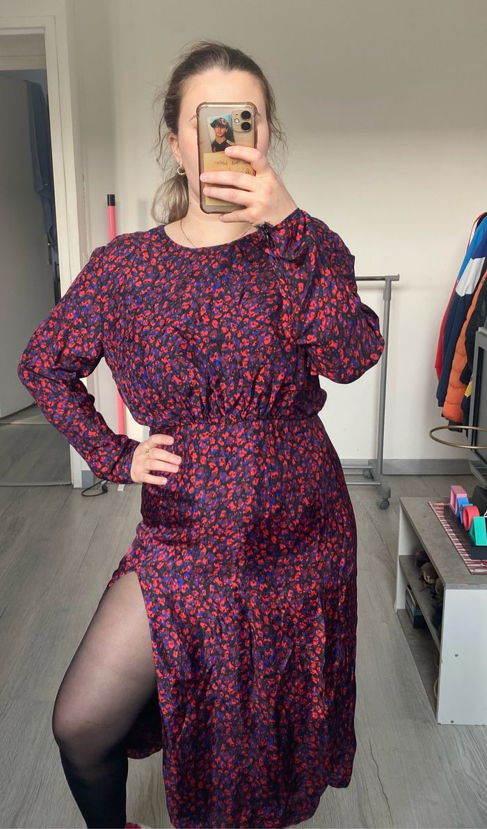 Robe longue à motif