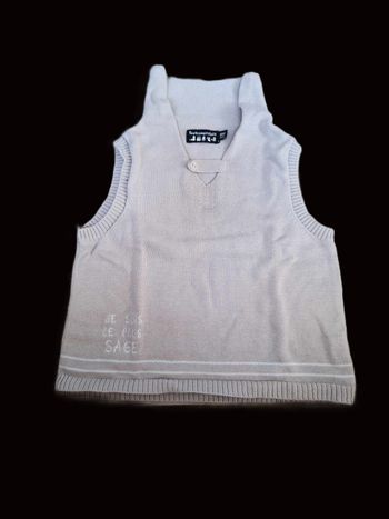 Pull en laine sans manches Tout compte fait 18 mois
