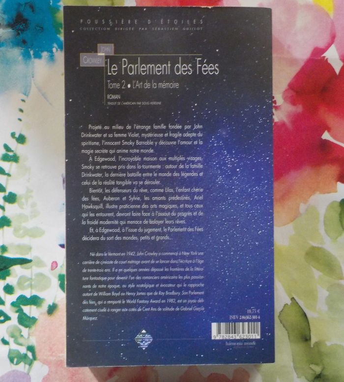 Le Parlement des Fées T2 L'Art de la Mémoire de John Crowley Ed. Terre de Brume - photo numéro 2