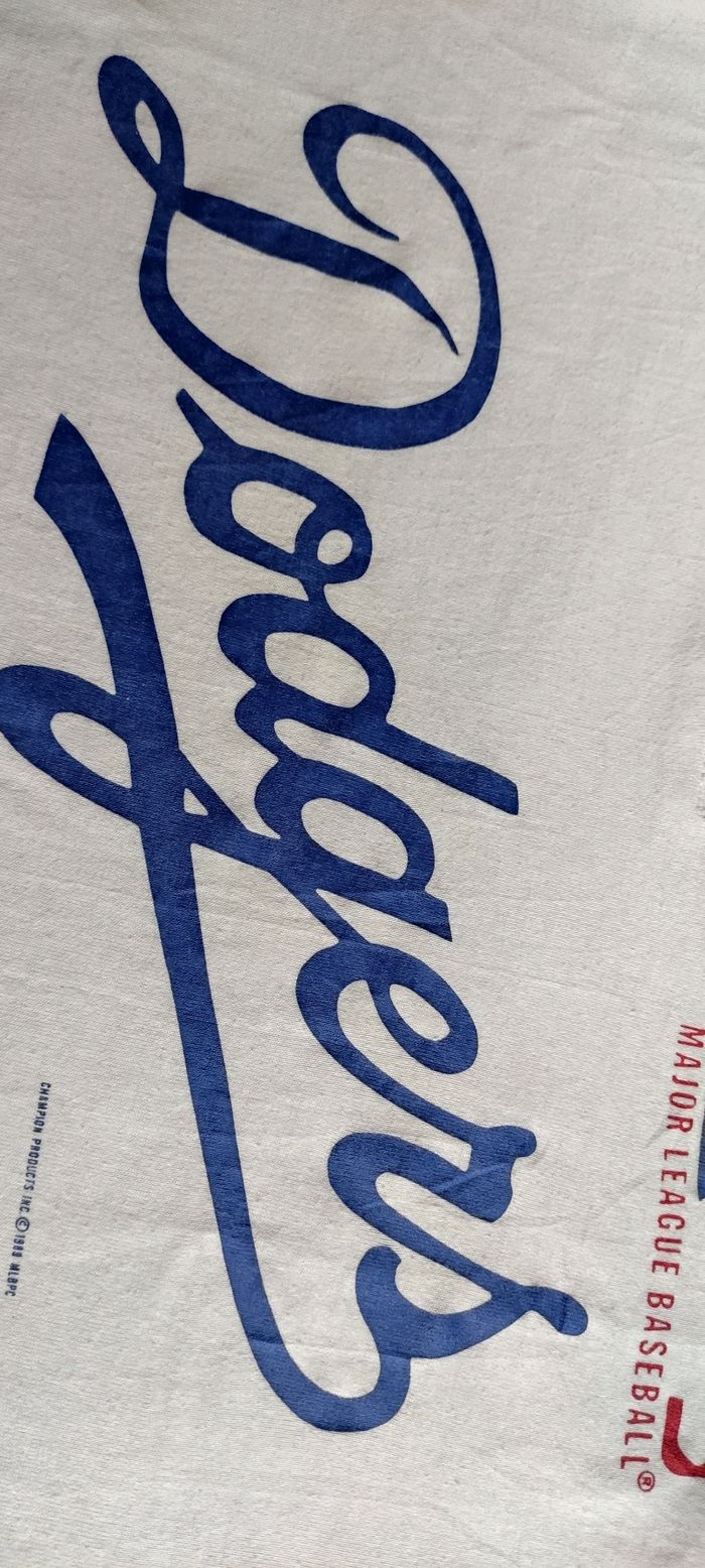 T-shirt baseball, Vintage 1989, Dodgers - photo numéro 7