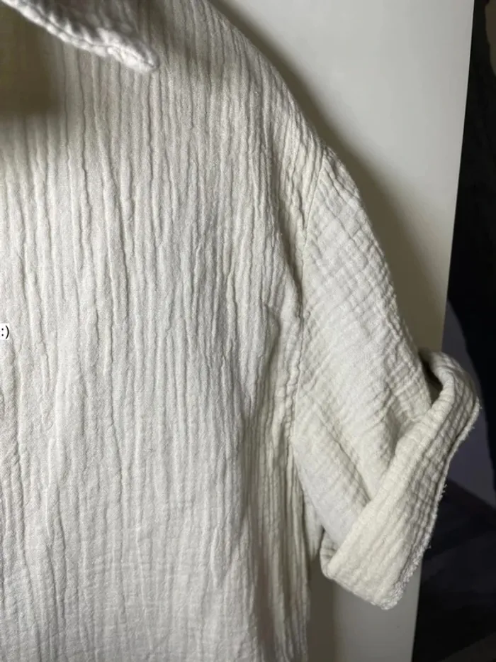 Robe chemise en gaz de coton taille 40 - photo numéro 6