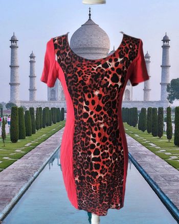 Robe imprimée léopard, bodyflirt, taille 38