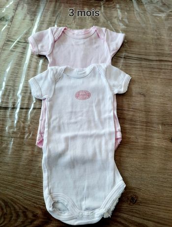 Lot de 2 bodys petit bateau