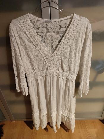 Robe blanche style bohème taille 38 / M