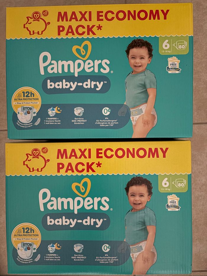 Couches Pampers Taille 6 Neuf
