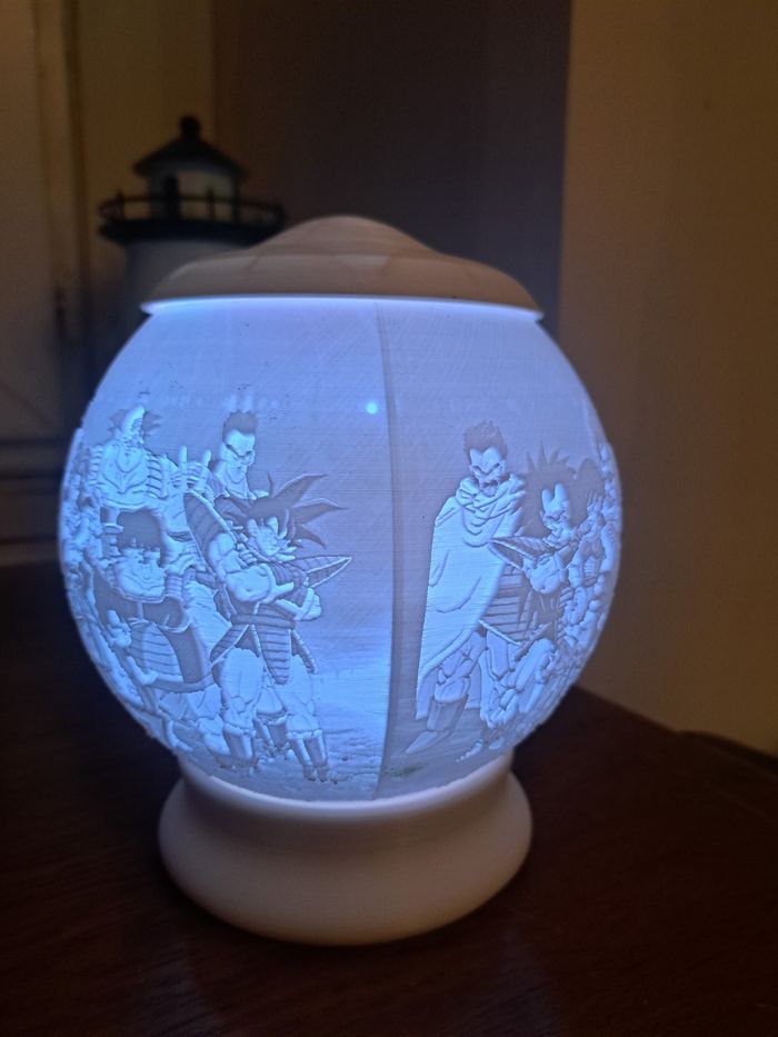 Veilleuse boule en lithophanie - photo numéro 4