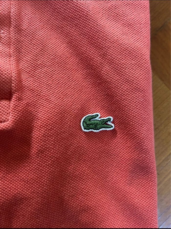 Polo Lacoste corail XS - photo numéro 4