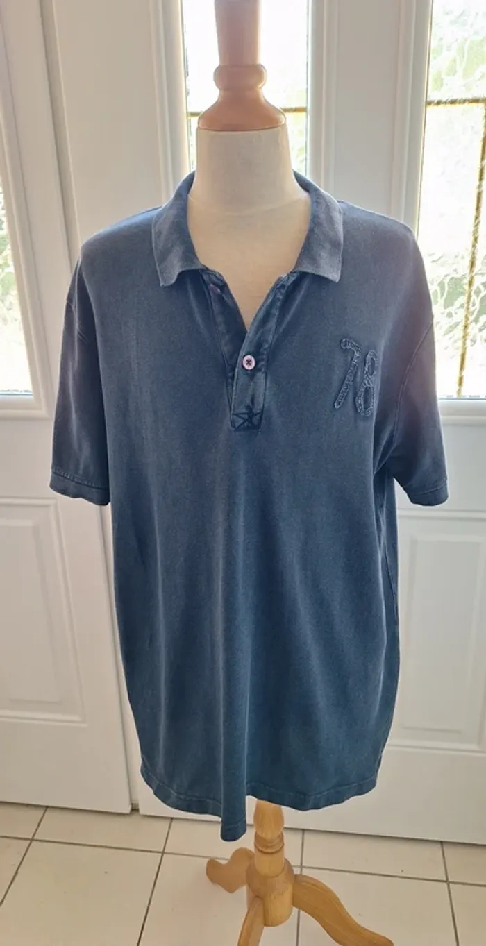 Polo homme bleu jean La Redoute