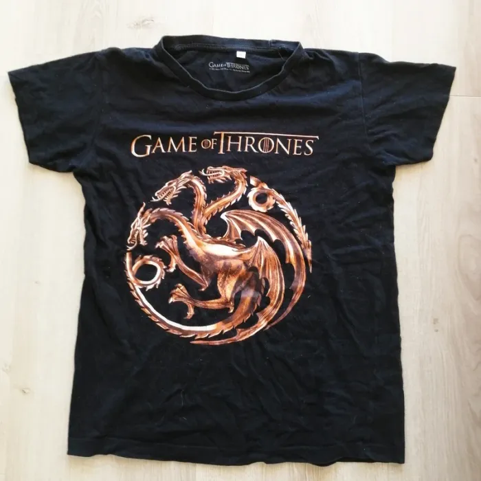 GOT Game Of Thrones T-Shirt Noir Homme Maison Targaryen Dragon Geekwear Goodies (Taille M) - photo numéro 2