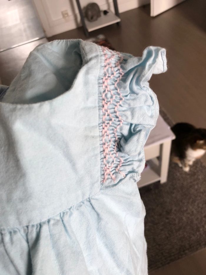 Robe jacadi bleu turquoise clair - photo numéro 4