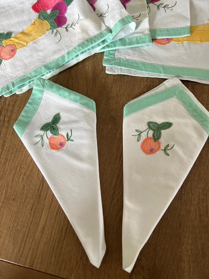 Lot sets de table fruits neufs - photo numéro 5