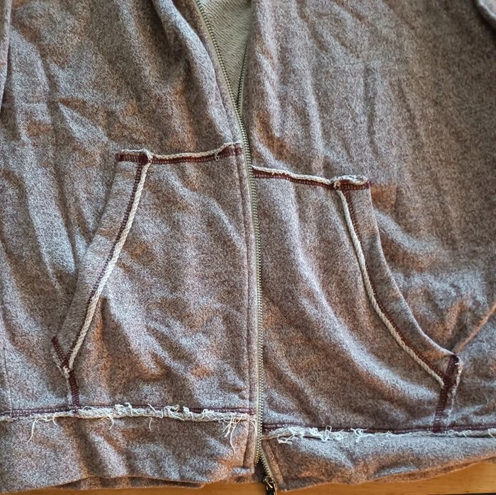 Veste gilet sweat zippé Celio bordeaux style vintage taille M homme - photo numéro 9