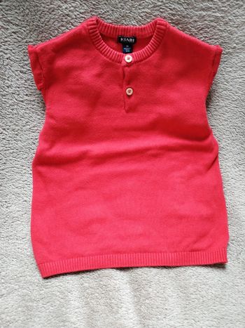 Pull rouge 36 mois Kiabi