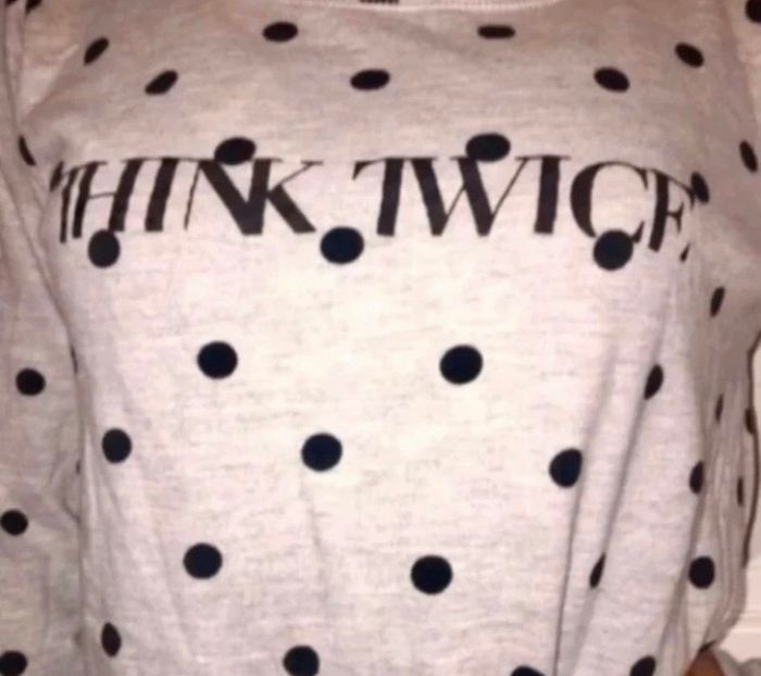 Sweat gris à pois stradivarius m - photo numéro 2