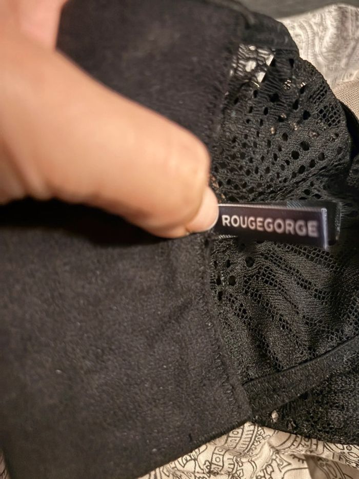 Soutien-gorge bustier Noir RougeGorge 90b neuf - photo numéro 5