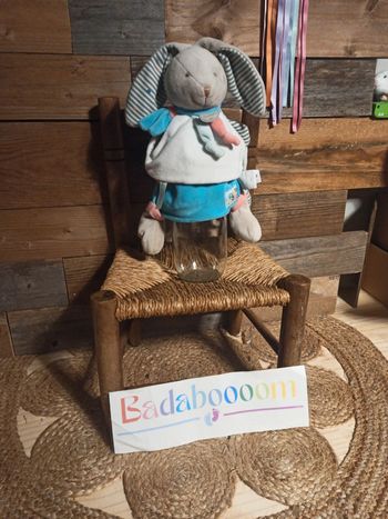 Peluche doudou marionnette lapin doudou et compagnie tbe