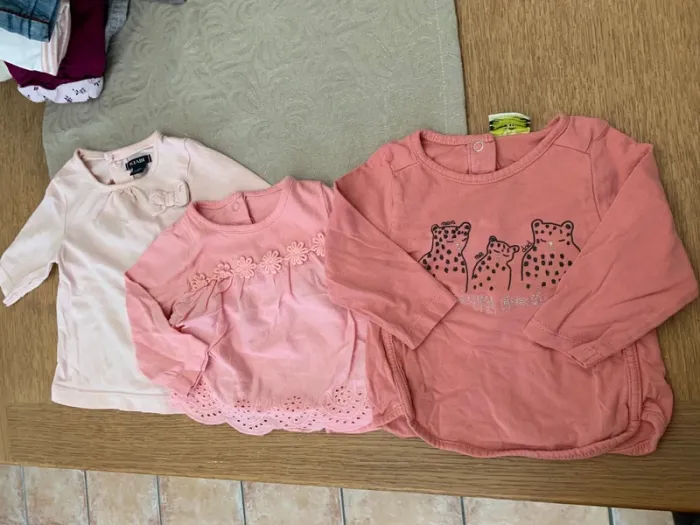 Lot t-shirt 3 mois fille