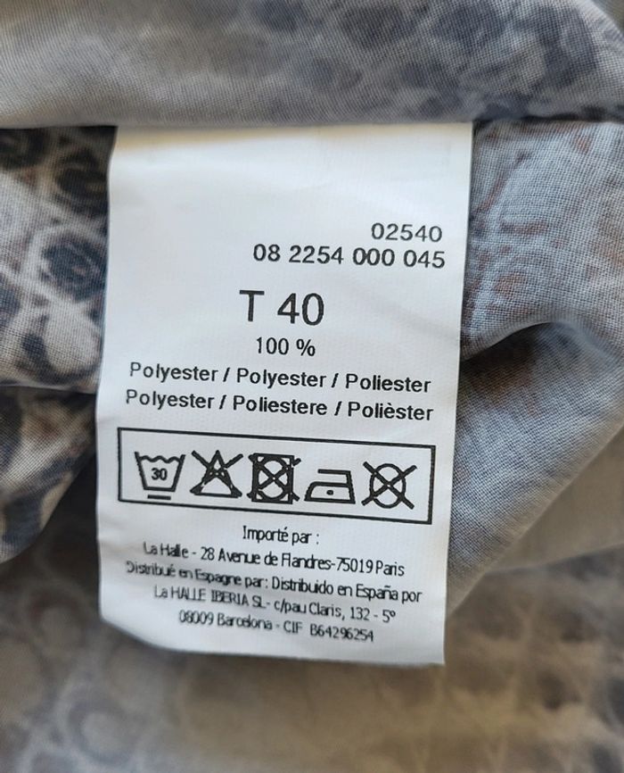 Débardeur motifs serpent gris et blanc M By Mosquitos Taille 40 - photo numéro 9