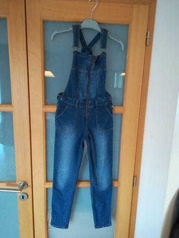 Salopette jean 10 ans fille