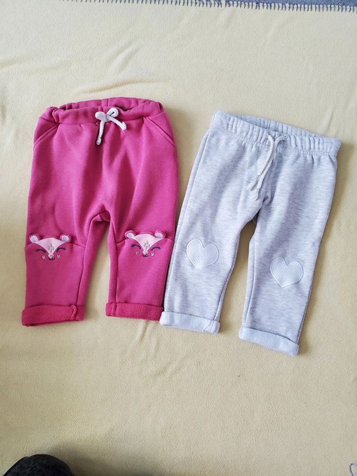 Lot 2 pantalons 12 mois