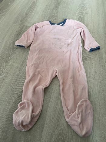 Pyjama grenouillère petit bateau fille 18 mois 81 cm