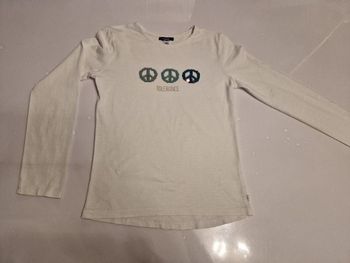 Tee shirt manche longue blanc