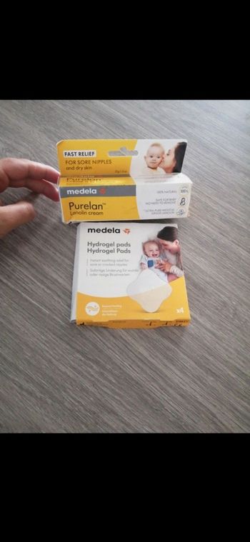 Crème alaitement  medela + patch d'hydrogel medela