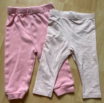 lot jogger et legging rose taille 12 mois