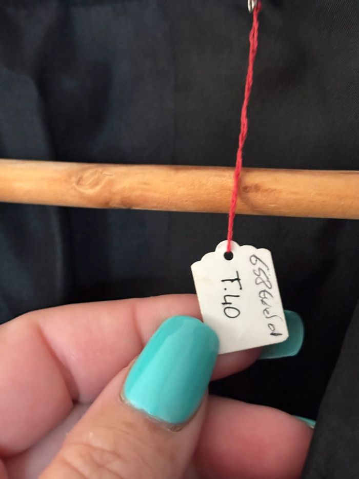 Veste de tailleur en soie sauvage taille 38 - photo numéro 5