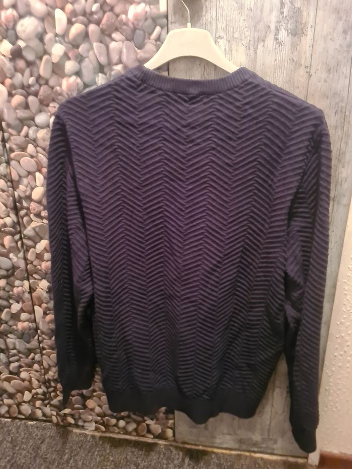 Pull. Homme. Marine. Kiabi. Taille XL. 100 % coton. - photo numéro 2