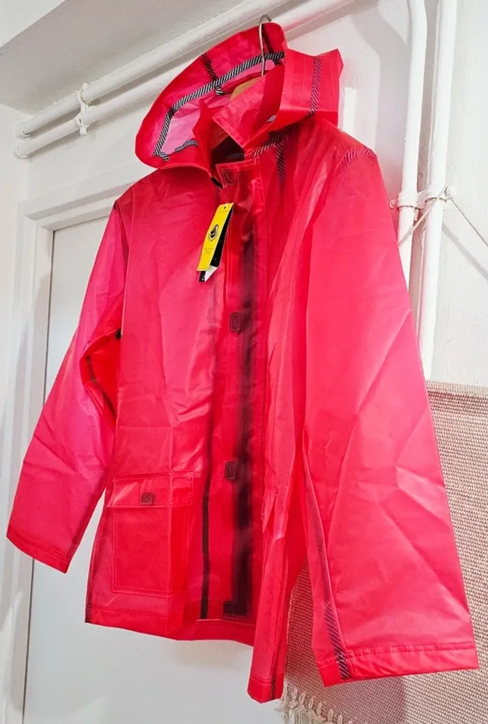 Imper Ciré Parka Trench Déperlant Petit Bateau Taille 12 ans