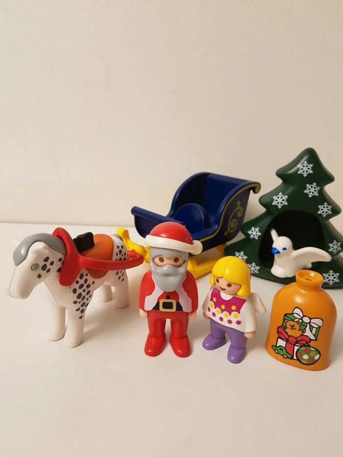 Traineau, père-noël, ange et sapin Playmobil 123 junior - photo numéro 13
