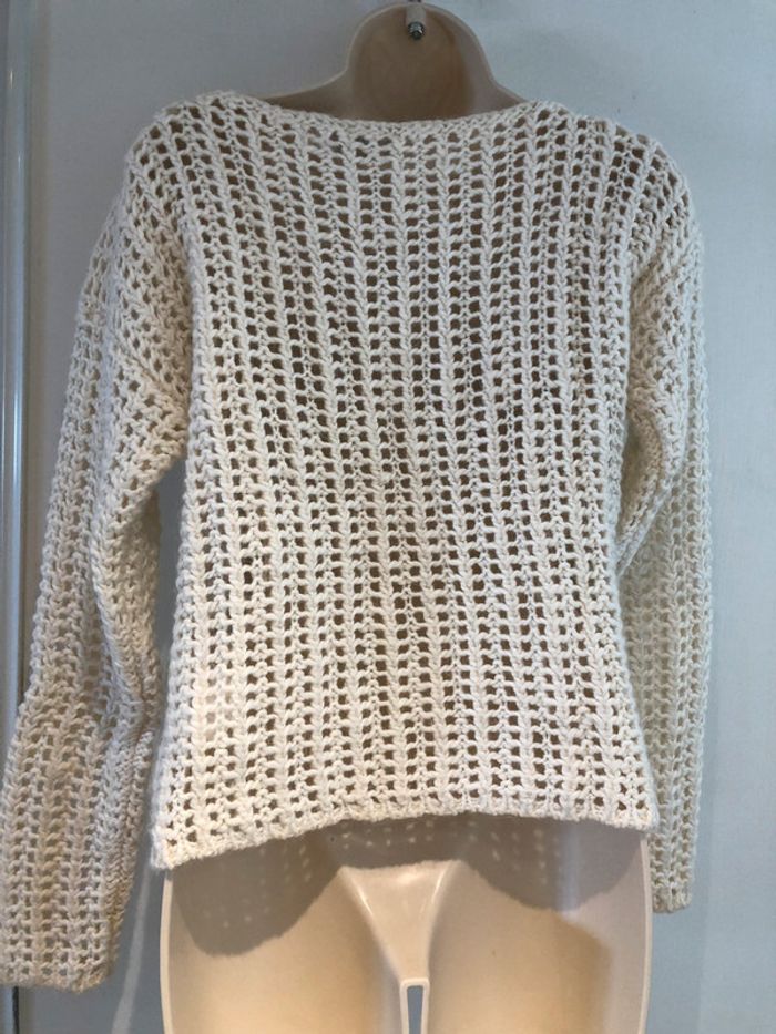 Esprit pull blanc cassé taille M - photo numéro 11