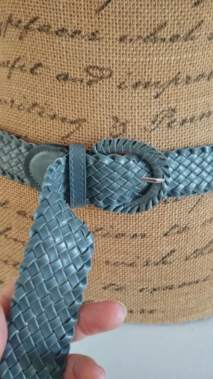 Ceinture croisée grise 100 cm femme - photo numéro 4