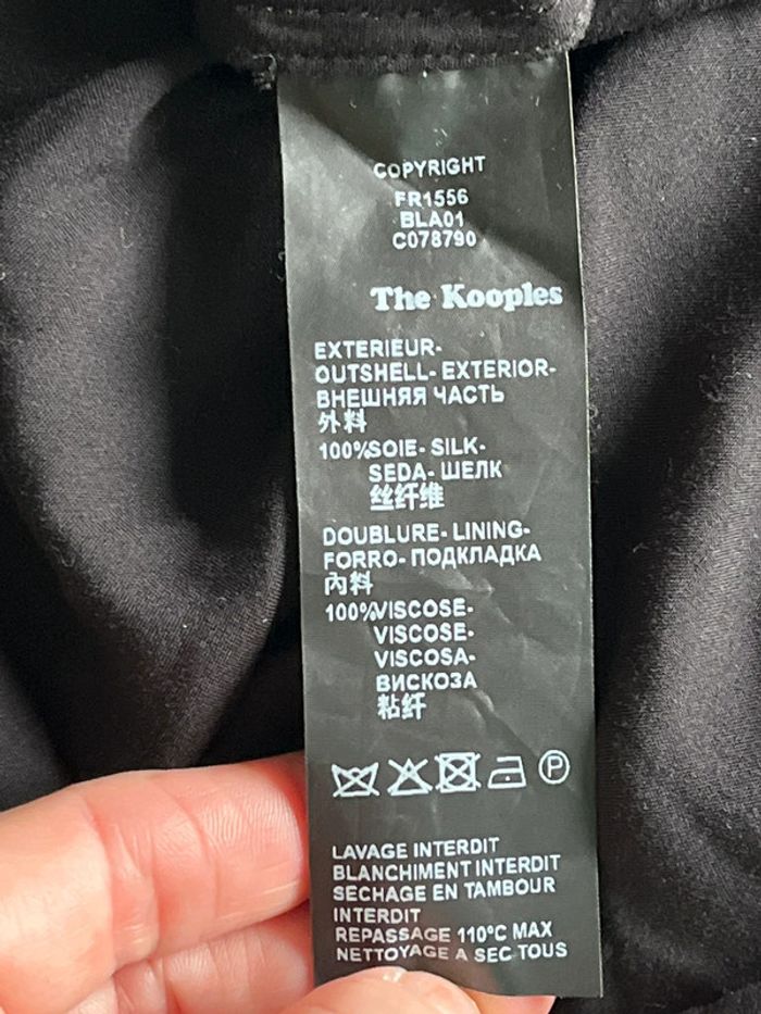 Robe à fleurs en soie The Kooples S - photo numéro 7