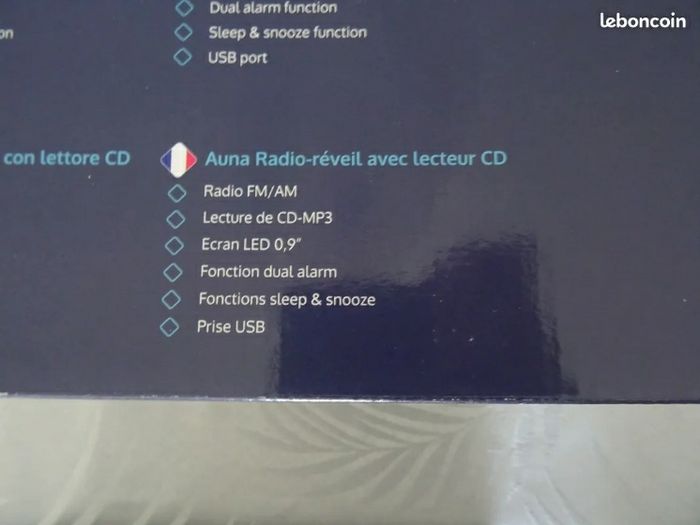 Radio-réveil avec lecteur CD et port USB
Couleur blanc - photo numéro 7