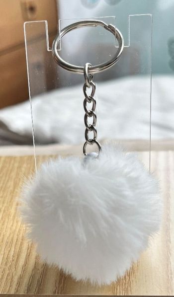 Porte clé pompon fourrure