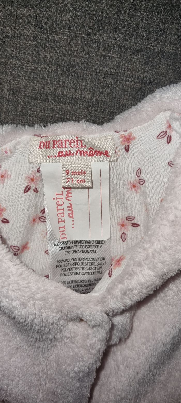 Lot de 2 gilets fille 9 mois - photo numéro 3