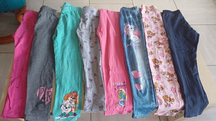 Lot de 8 leggings fille