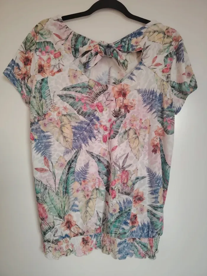 T shirt femme floral - photo numéro 3