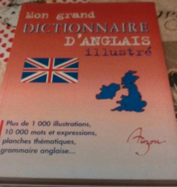 Superbe dictionnaire anglais Illustré