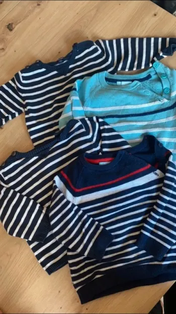 Lot de pull marinière