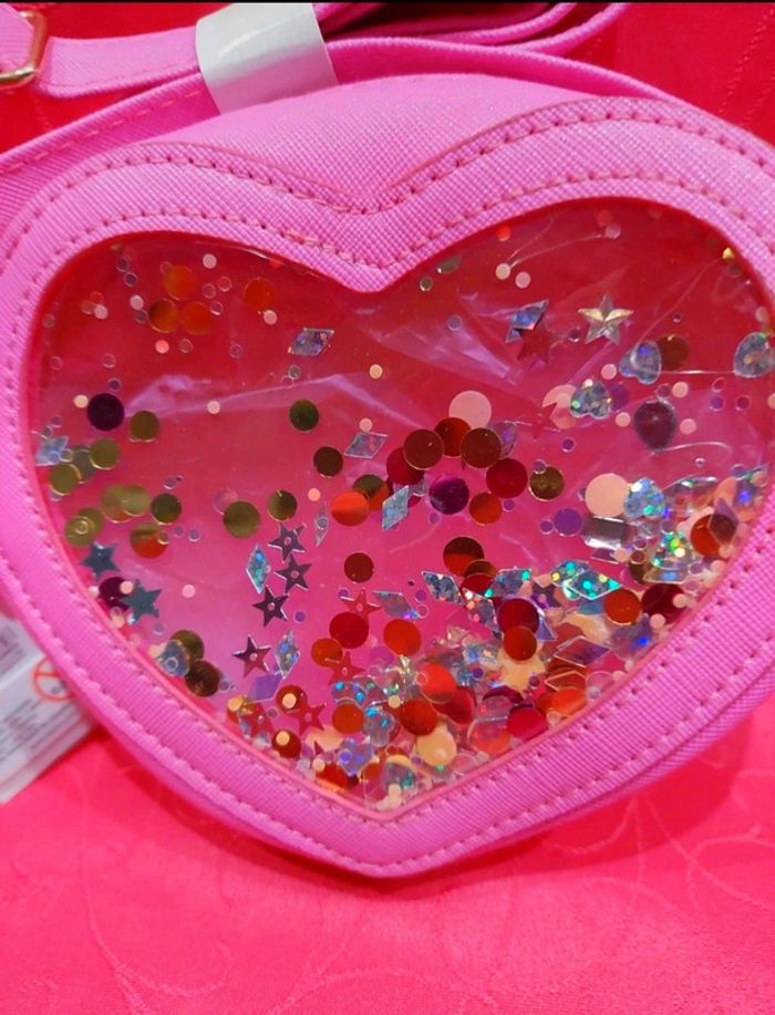 Sac à main paillettes cœur neuf Claire's - photo numéro 2