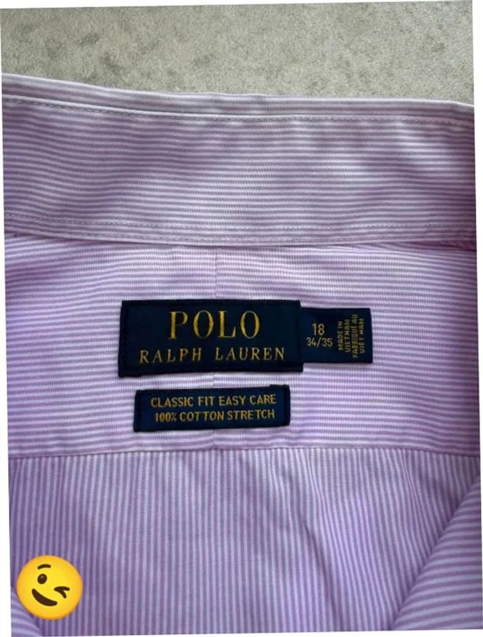 Chemise Ralph Lauren manches longues Taille XXXL rose Homme Men CHE128 - photo numéro 2