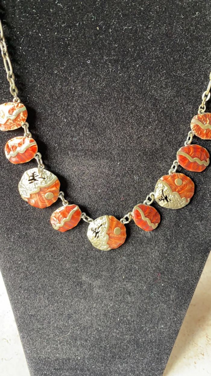 Collier fantaisie avec chaîne réglable - photo numéro 2