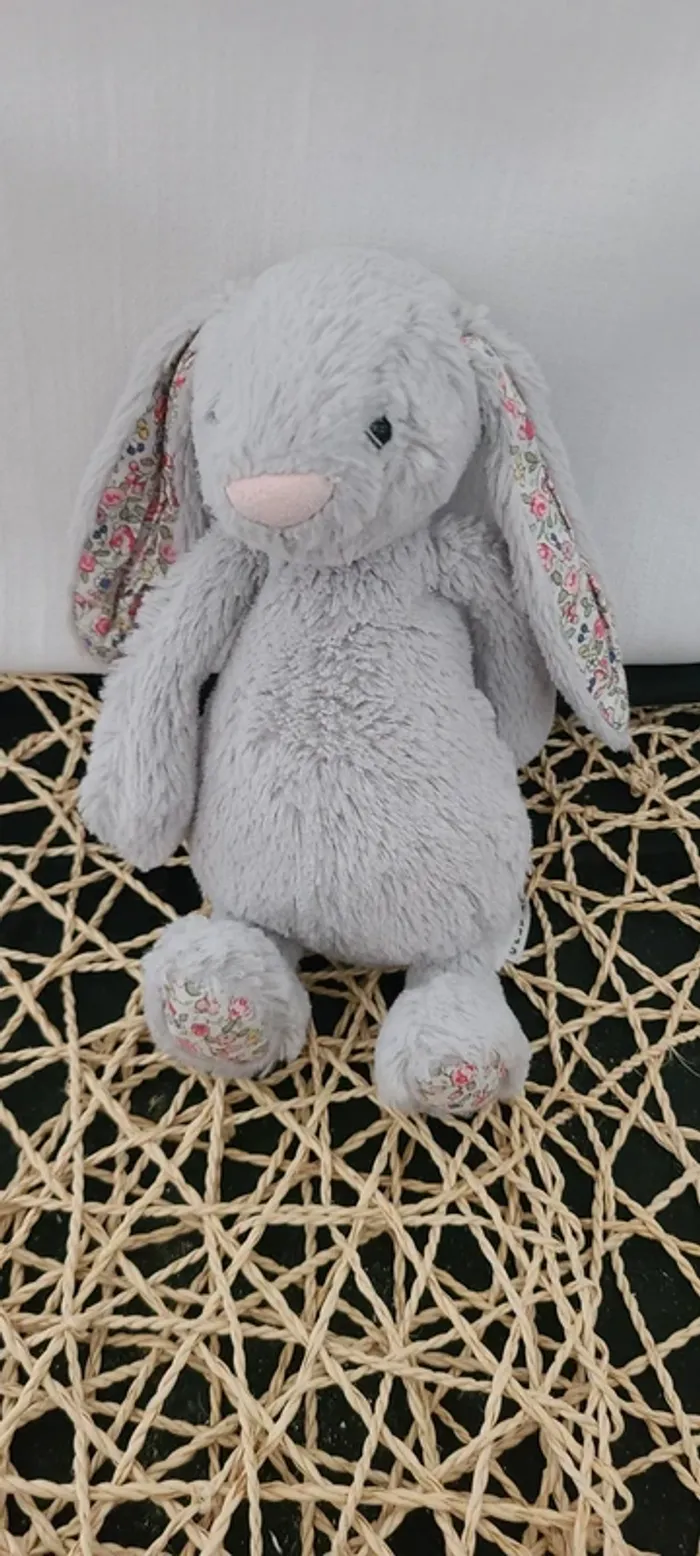 Jellycat Lapin gris Blossom Silver Bunny - photo numéro 6