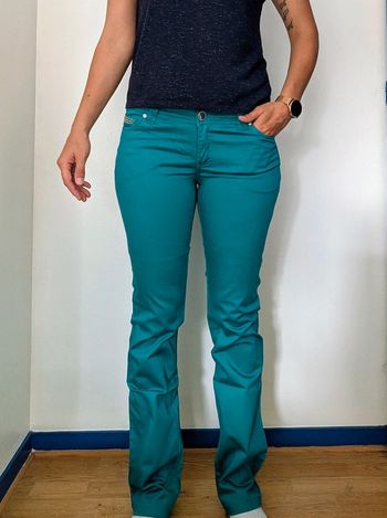 Pantalon Morgan turquoise
