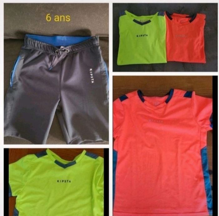 1 short kipsta + 2 t-shirt kipsta